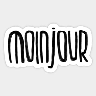 Moin + Bonjour = Moinjour Sticker